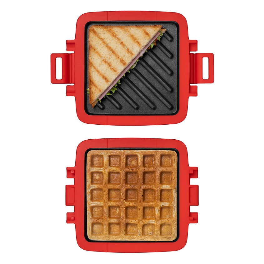 Изображение товара Мультитостер для микроволновой печи MIKU 3-в-1 гриль вафельница тостер