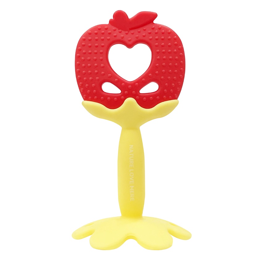 Изображение товара NATURE LOVE MERE Прорезыватель-массажер для десен яблоко, Желтый