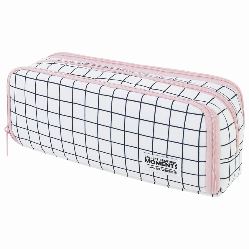 Изображение товара BRAUBERG Пенал-органайзер 2 откидные планки, Розовый
