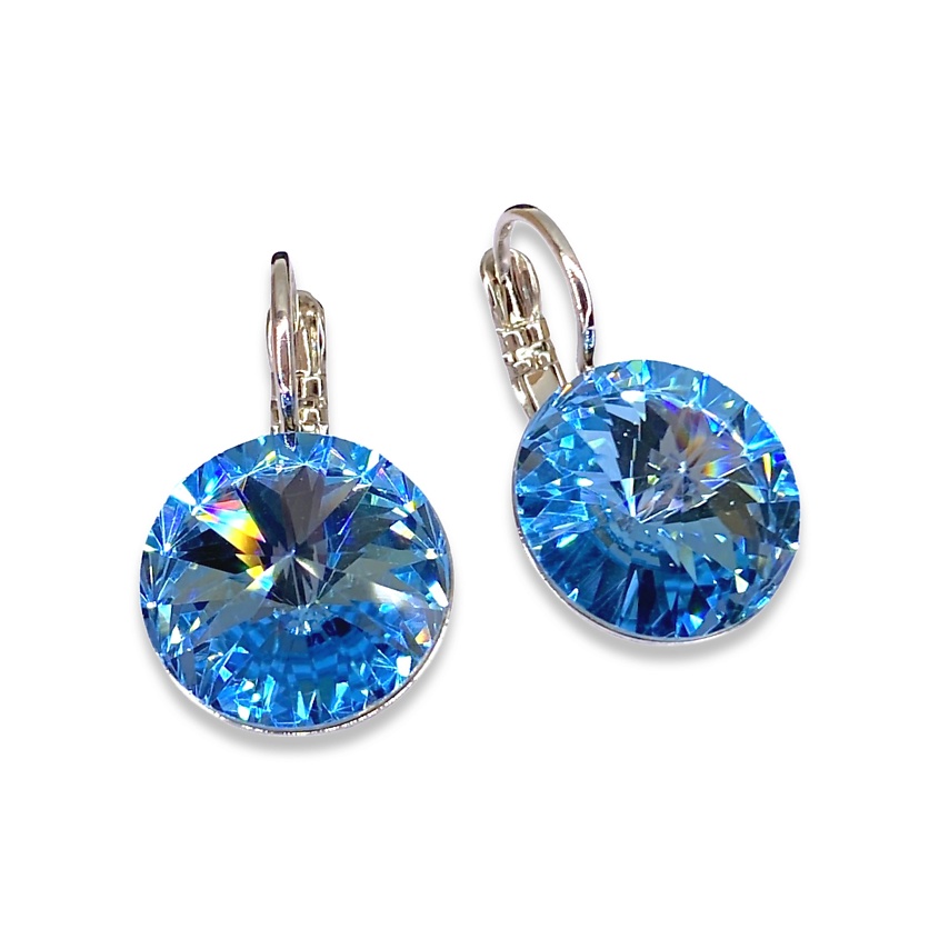 Изображение товара AMANTE CRYSTAL Серьги RIVOLI 14 mm crystal, Голубой