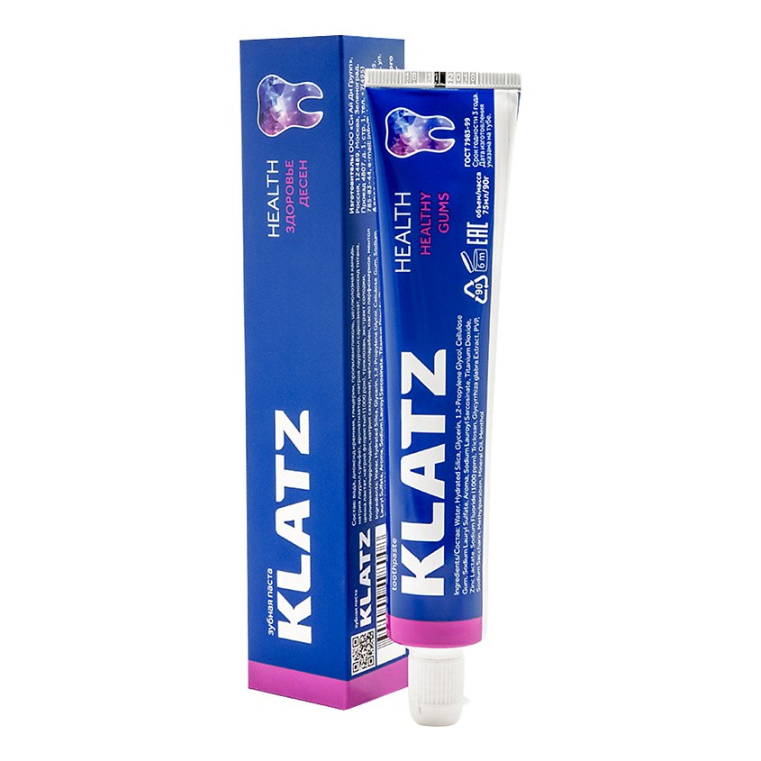 Изображение товара KLATZ Зубная паста HEALTH Здоровье десен, 75 мл
