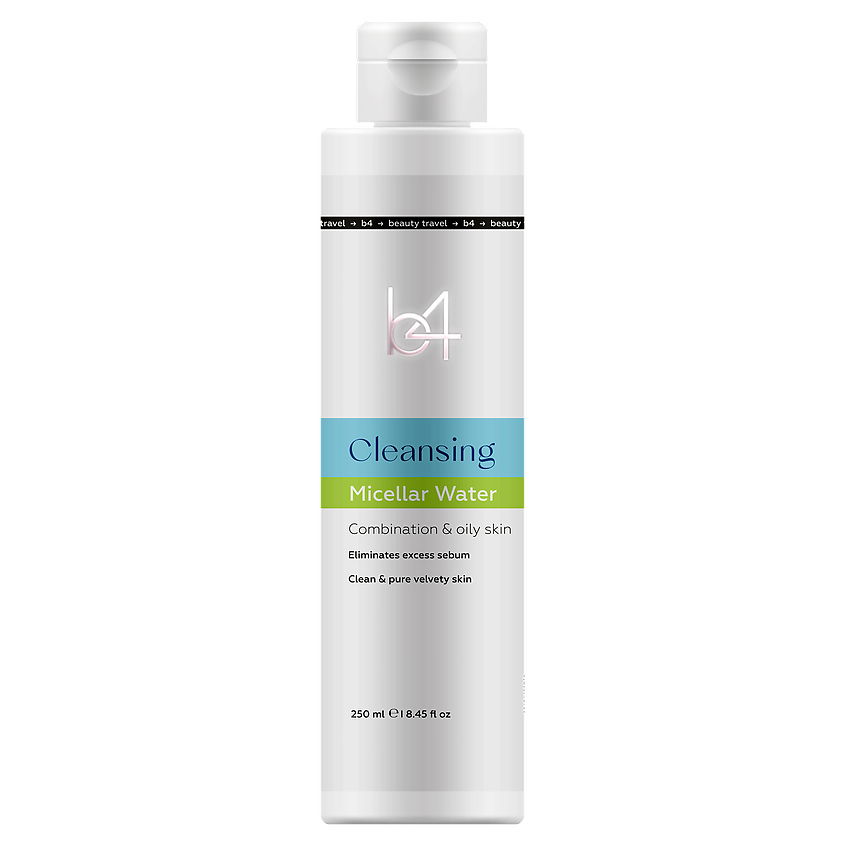 Изображение товара B4 Мицеллярная вода для комбинированной и жирной кожи Cleansing, 250 мл