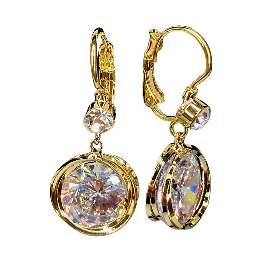 Изображение товара AMANTE CRYSTAL Серьги Жанин crystal, Золотой