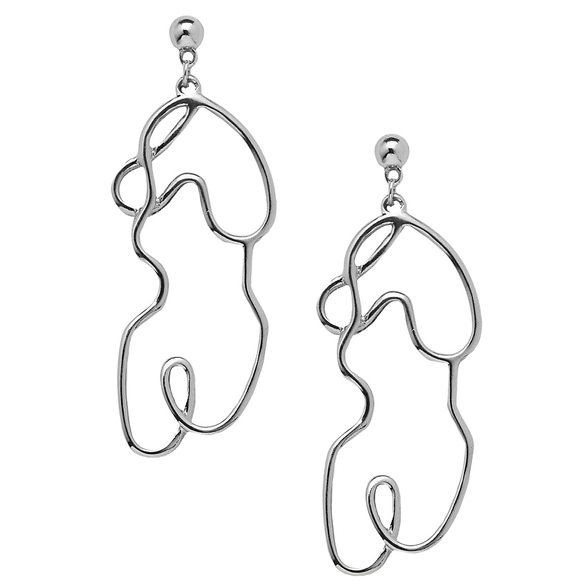 Изображение товара Серьги NOTHING BUT LOVE Абстракция из гипоаллергенного сплава женские стильные