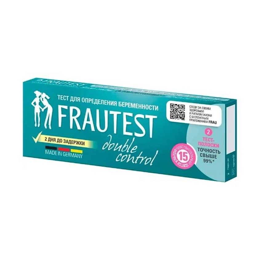 Изображение товара FRAUTEST Тест для определения беременности double сontrol, 2 шт.