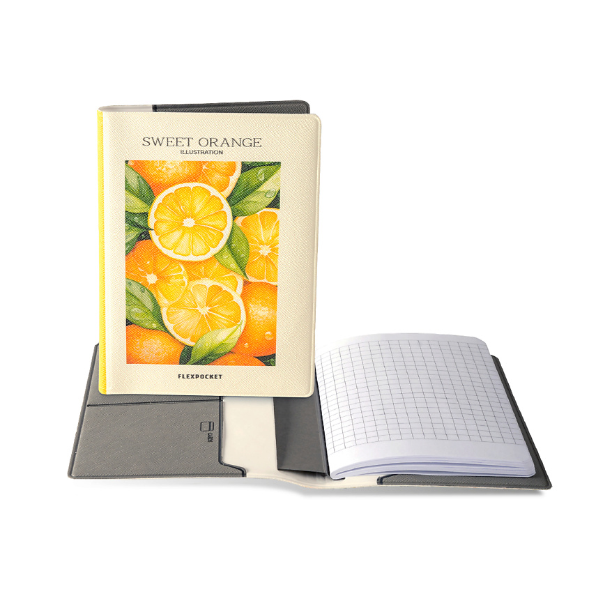 Изображение товара FLEXPOCKET Записная книжка, формат В7 в подарочной коробке, Желтый