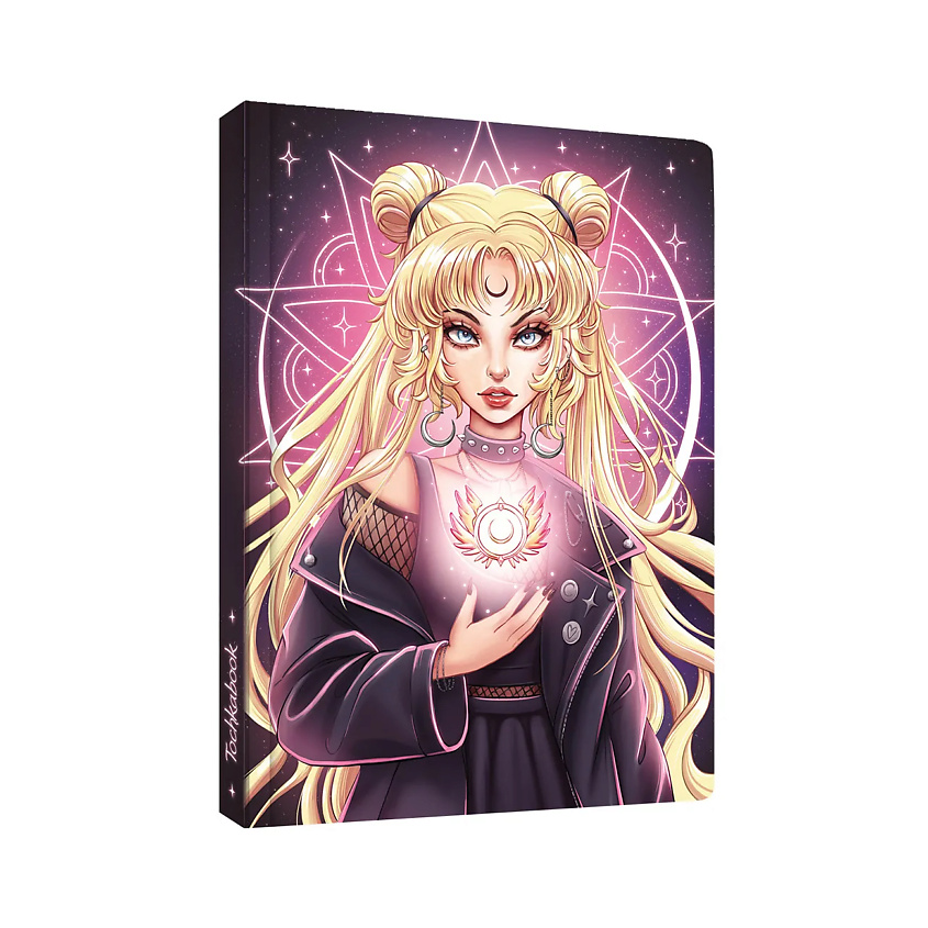 Изображение товара ТОЧКАБУК Блокнот А5 Witch Girls, 72 листа в точку, Лунная волшебница