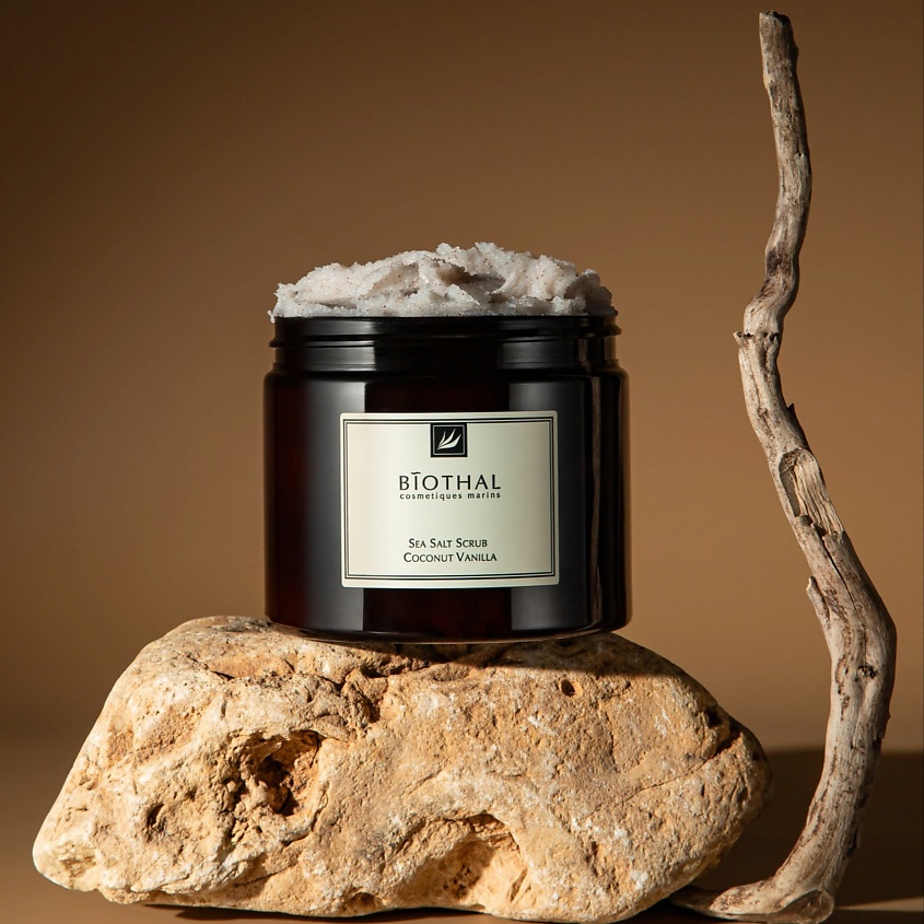 Изображение товара BIOTHAL Скраб соляной для тела Кокос-Ваниль Sea Salt Scrub Coconut Vanilla, 380мл
