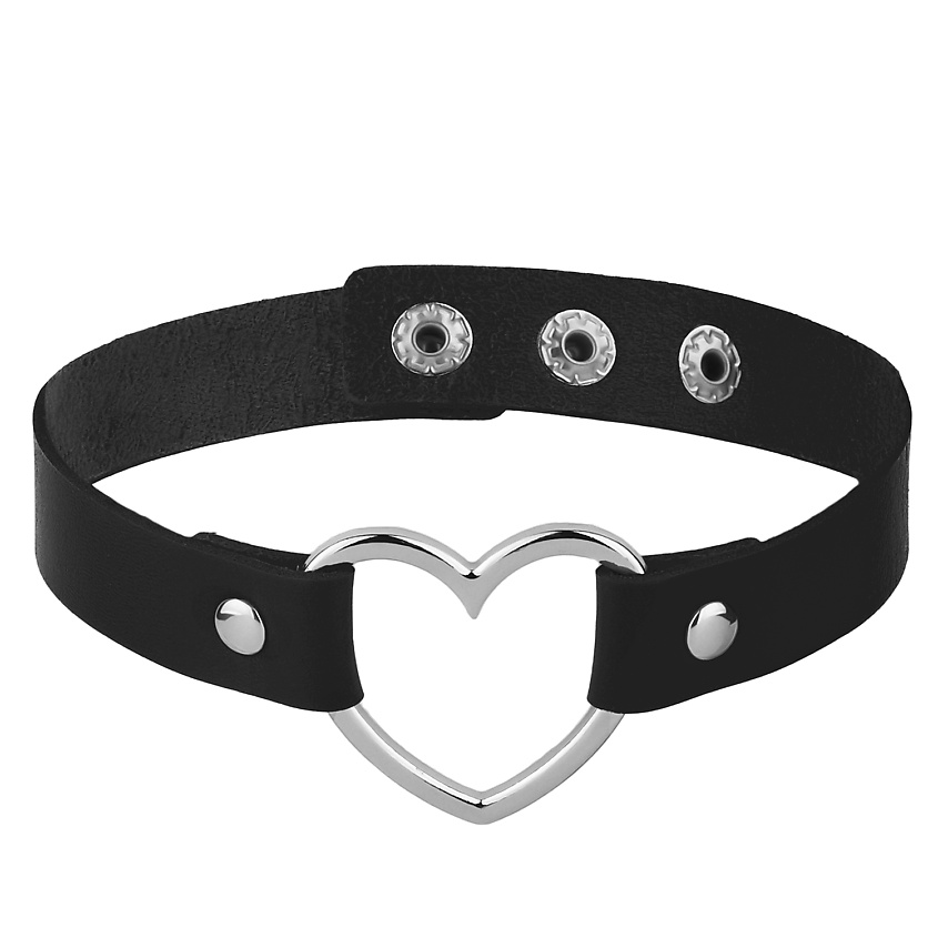 Изображение товара Чокер Nothing But Love Love Dante из экокожи с металлическим сердцем регулируемый