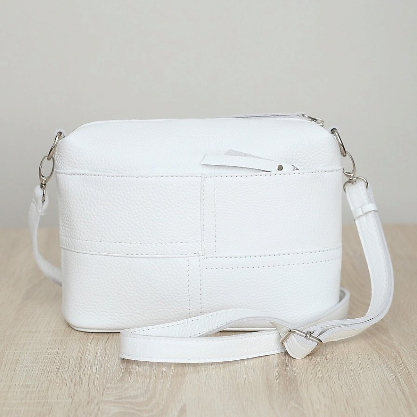 Изображение товара Женская сумка кросс-боди из натуральной кожи с регулируемым ремнем