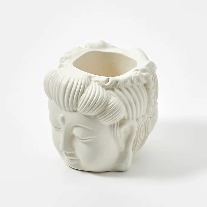 Изображение товара Кашпо-органайзер Будда Вдохновляющий ручной работы из эко-гипса