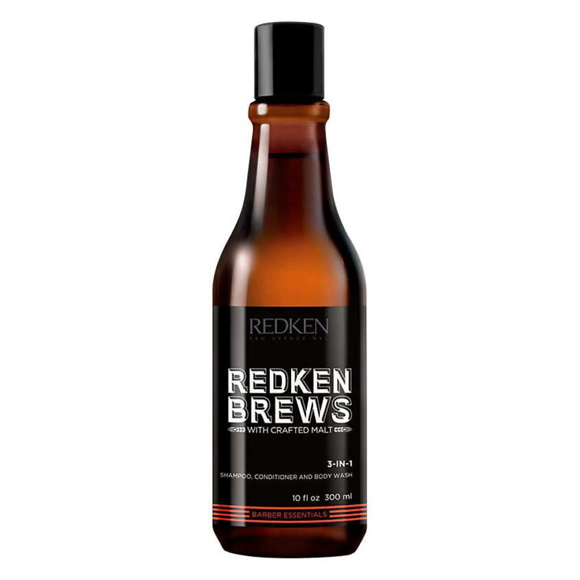 Изображение товара REDKEN Brews 3-in-1 шампунь кондиционер гель для душа для мужчин 300 мл