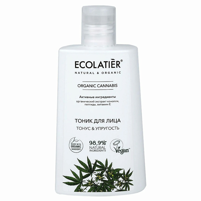 Изображение товара Ecolatier Тоник для лица Тонус и Упругость, Серия organica canabis