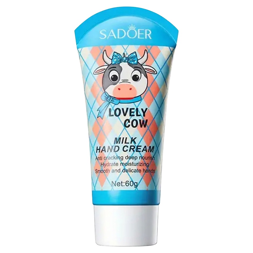 Изображение товара SADOER Крем для рук Lovely Cow увлажняющий с экстрактом молока, 60 гр.