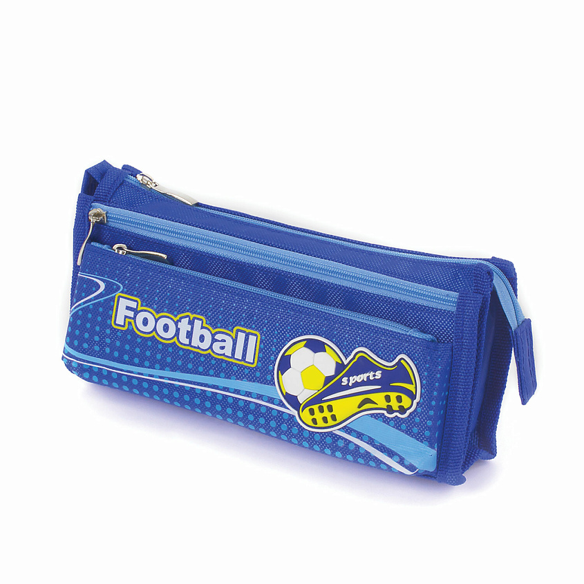Изображение товара ЮНЛАНДИЯ Пенал для мальчиков "Футбол", Синий