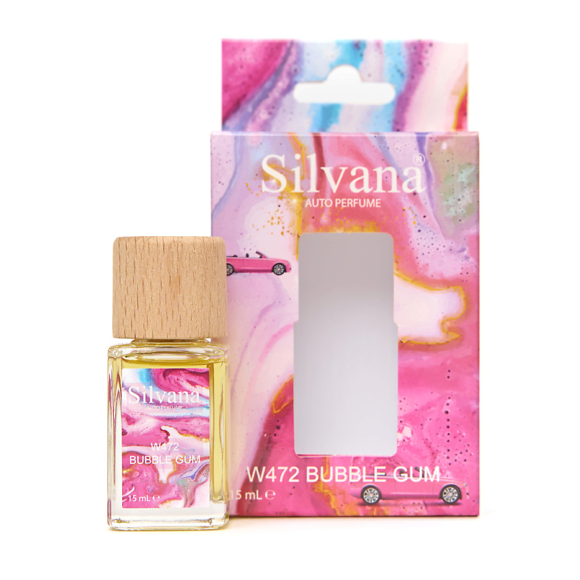 Изображение товара Автоароматизатор SILVANA BUBBLE GUM 15 мл освежает салон автомобиля