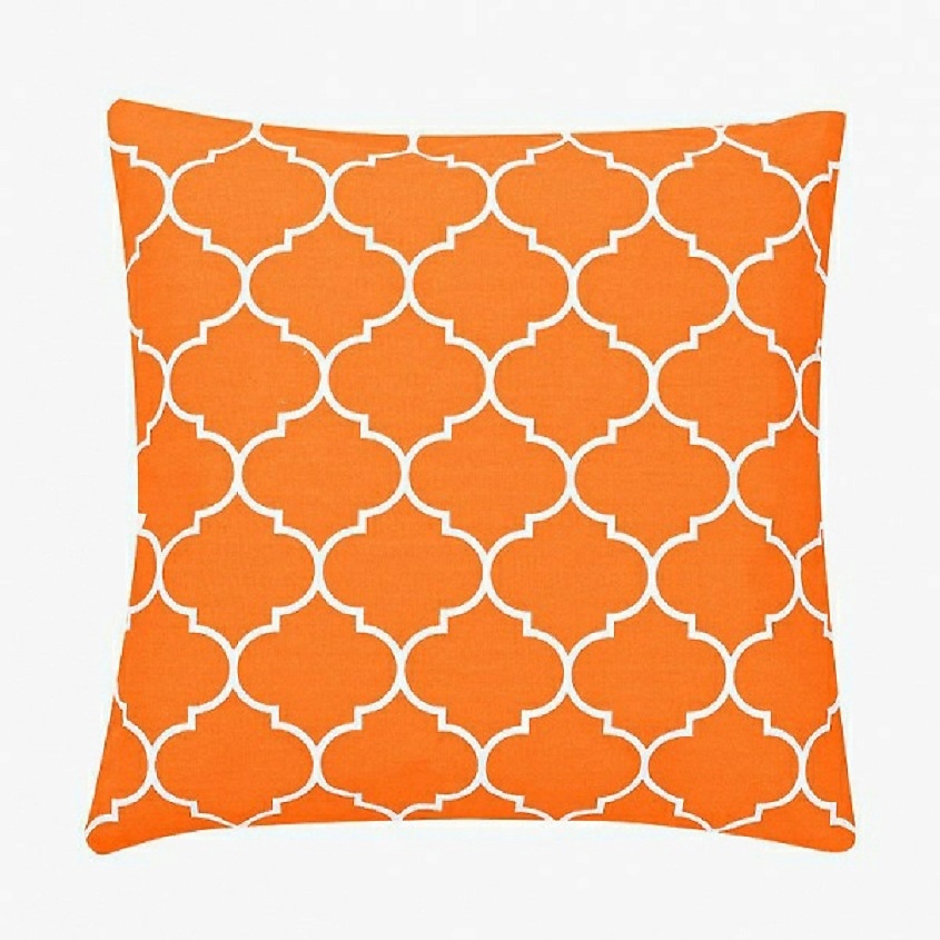 Изображение товара Декоративная наволочка LA PEONIA оранжевая 40х40 см