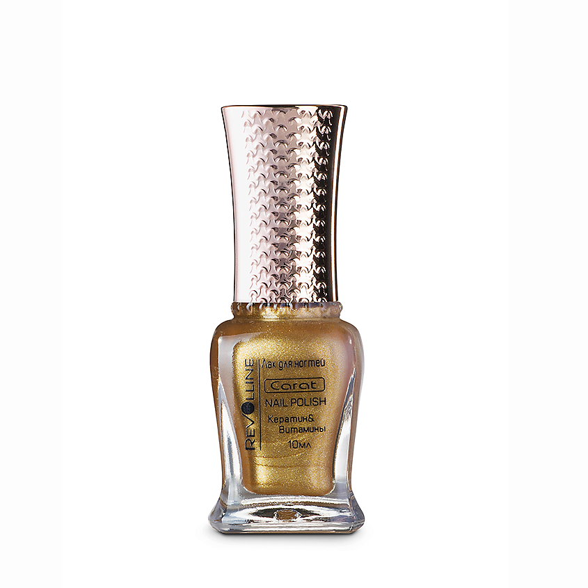 Изображение товара REVOLLINE Лак для ногтей золотой перламутровый яркий 7 дней стойкий