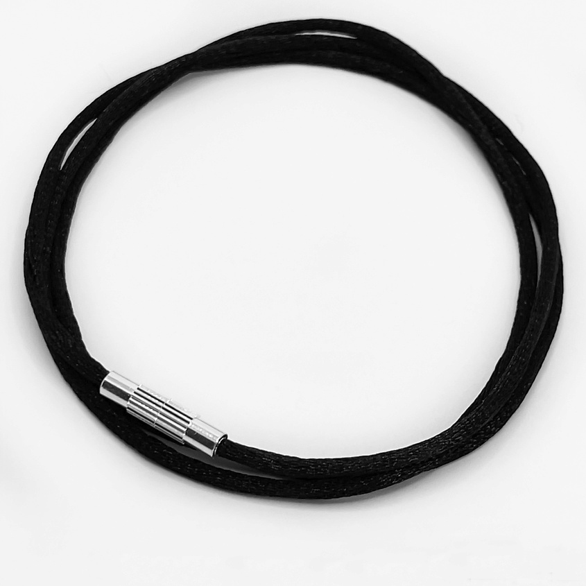 Изображение товара Шнурок для крестика и бижутерии с стальным замком регулируемый 70 см ROK HAIR