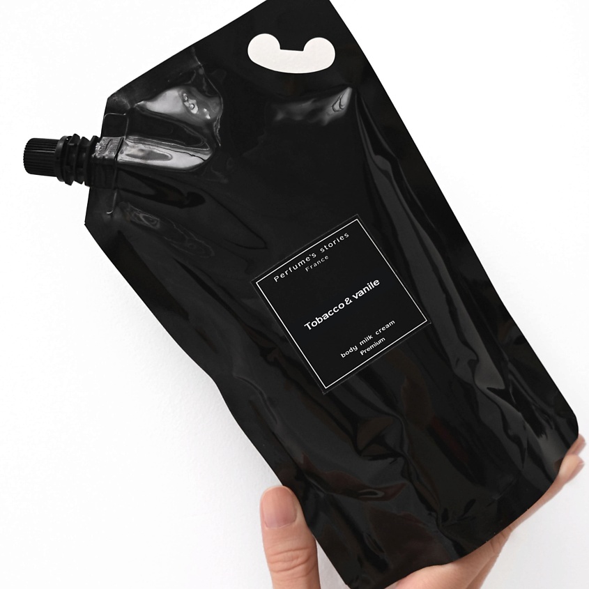 Изображение товара PERFUMES STORIES Премиальное парфюмированное крем-молочко (рефил) Tobacco & vanile, 470 мл