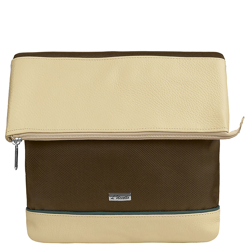 Изображение товара L'UCCELLO Сумка женская из натуральной кожи, Цвет: Коричневый; размер: 21x17x6