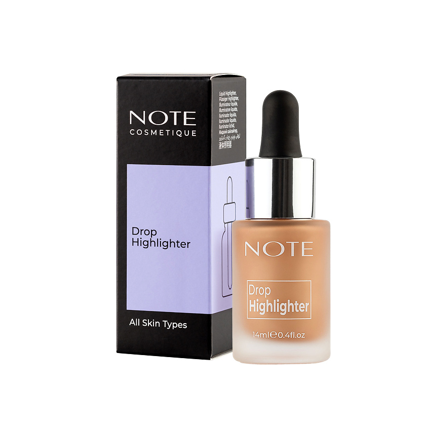 Изображение товара NOTE COSMETIQUE Хайлайтер жидкий, Тон 02; Цвет: Charming Desert