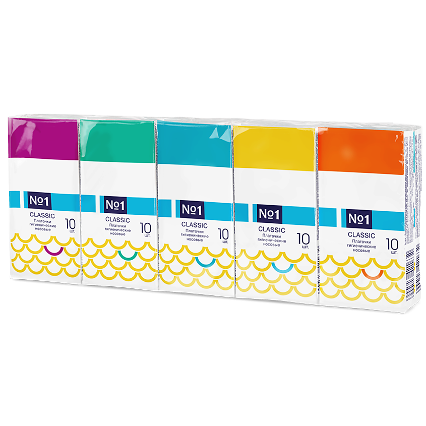 Изображение товара BELLA №1 Платочки носовые Classic 100 шт двухслойные из целлюлозы