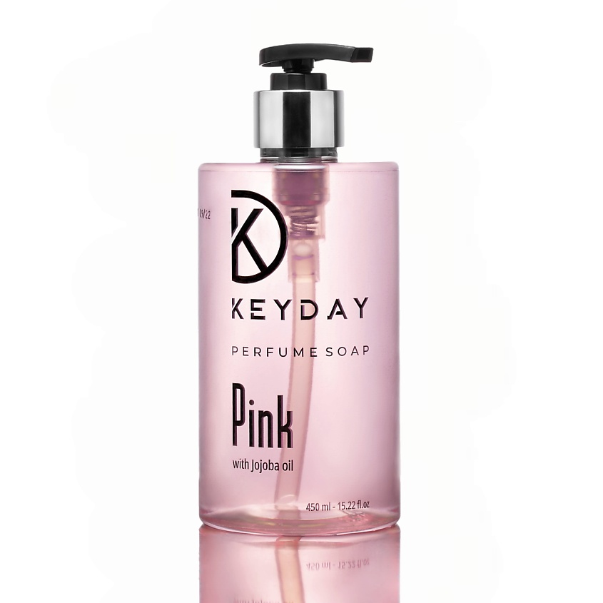 Изображение товара Жидкое парфюмерное мыло для рук KEYDAY Pink 1 шт. с натуральными компонентами