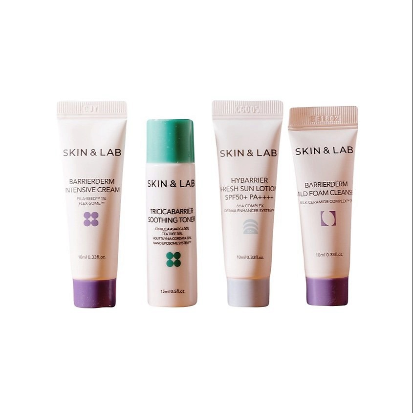 Изображение товара SKIN&LAB Набор для путешествий Jet Set, 10 мл + 15 мл + 10 мл + 10 мл