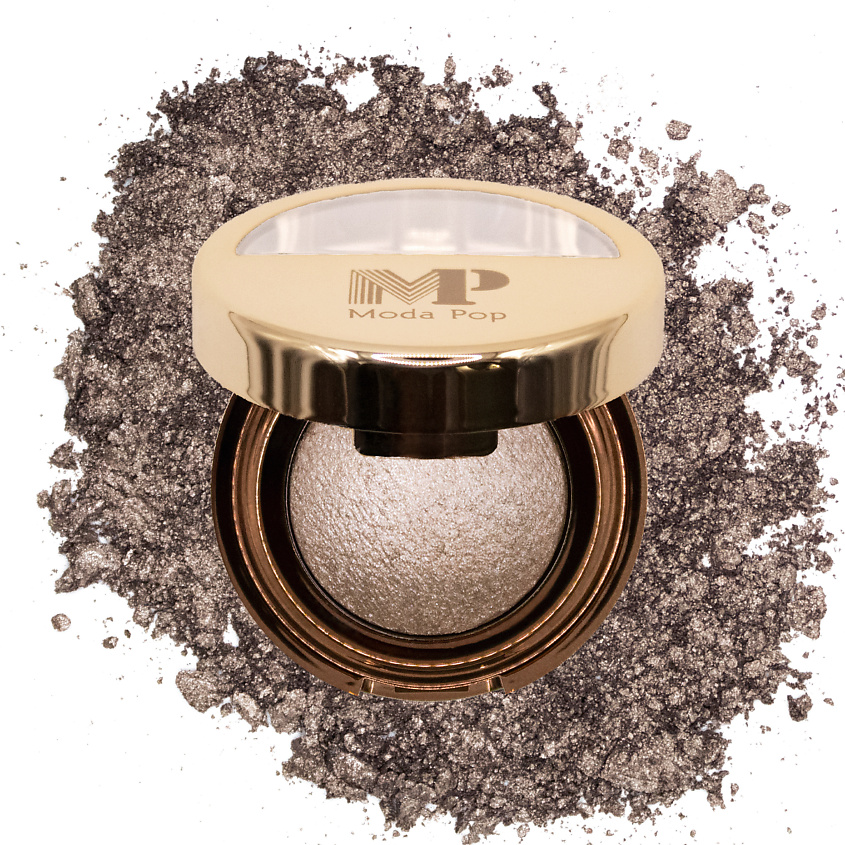 Изображение товара MODAPOP Тени для век с шиммером, 16 оттенков, компактные запеченные, стойкие, с зеркальцем