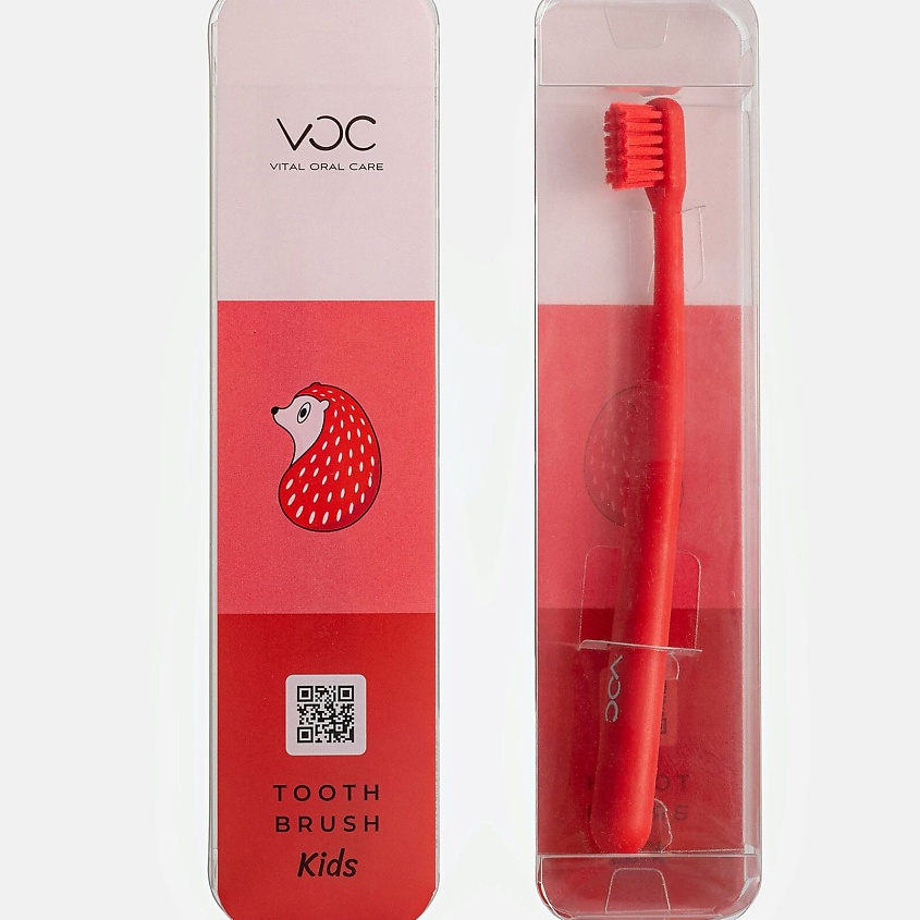 Изображение товара VOC VITAL ORAL CARE Зубная щетка для детей "VOC" kids (мягкая), Красный