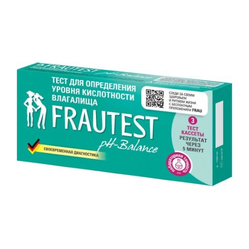 Изображение товара Тест для определения уровня кислотности влагалища FRAUTEST pH-balance 1 шт