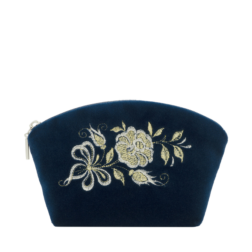 Изображение товара Косметичка бархатная ТОРЖОКСКИЕ ЗОЛОТОШВЕИ модель 294 с серебряной вышивкой