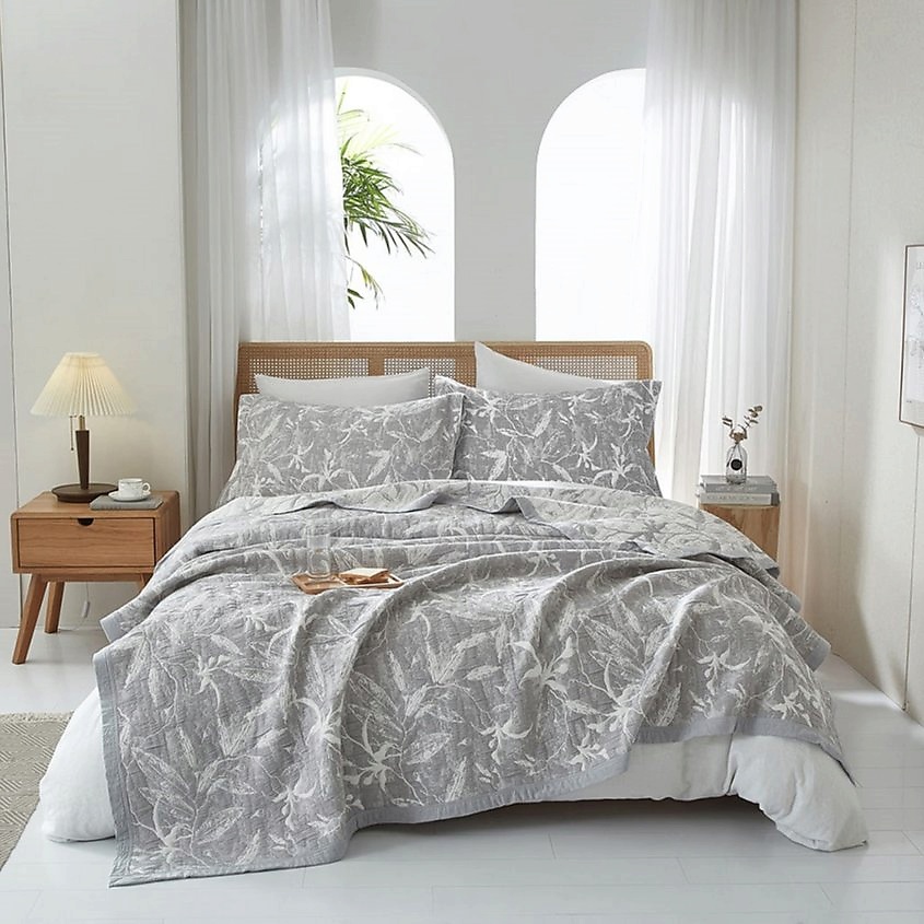 Изображение товара ARYA HOME COLLECTION Покрывало хлопковое 180x240 Dentate, Покрывало Arya хлопковое 180x240 Dentate Серый