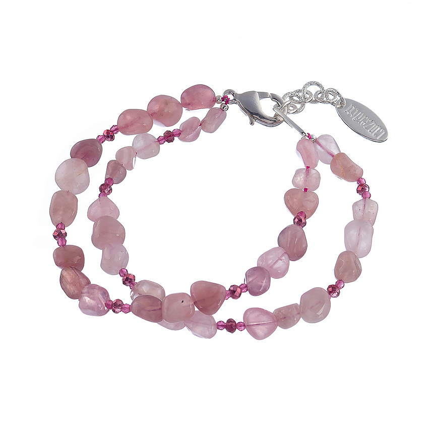 Изображение товара Браслет LANZEROTTI Monroe с розовым кварцем и кристаллами для женщин