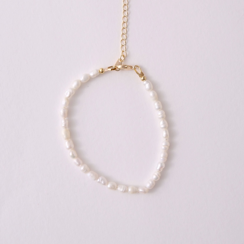 Изображение товара Жемчужный браслет VELTOM из натурального жемчуга белого цвета