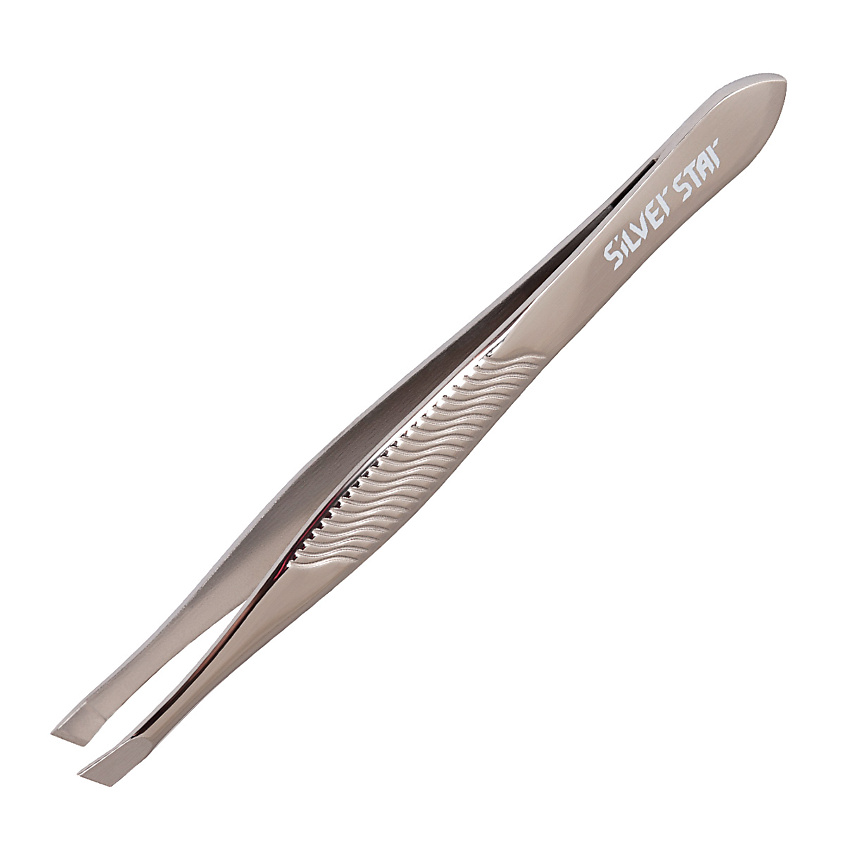 Изображение товара SILVER STAR Пинцет для бровей, косой, тонкий