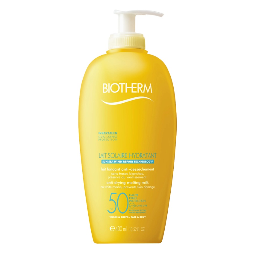 Изображение товара BIOTHERM Водостойкое солнцезащитное молочко для лица и тела Waterlover Sun Milk SPF50, 400 мл
