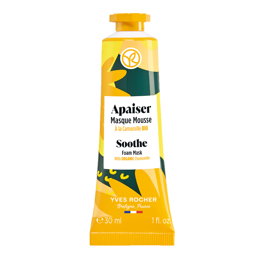 Изображение товара YVES ROCHER Успокаивающая маска с ромашкой БИО с легкой текстурой, 30 мл