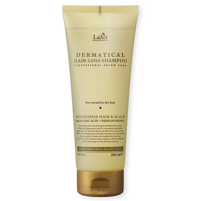 Изображение товара LADOR Шампунь против выпадения волос DERMATICAL HAIR-LOSS SHAMPOO, 200 мл