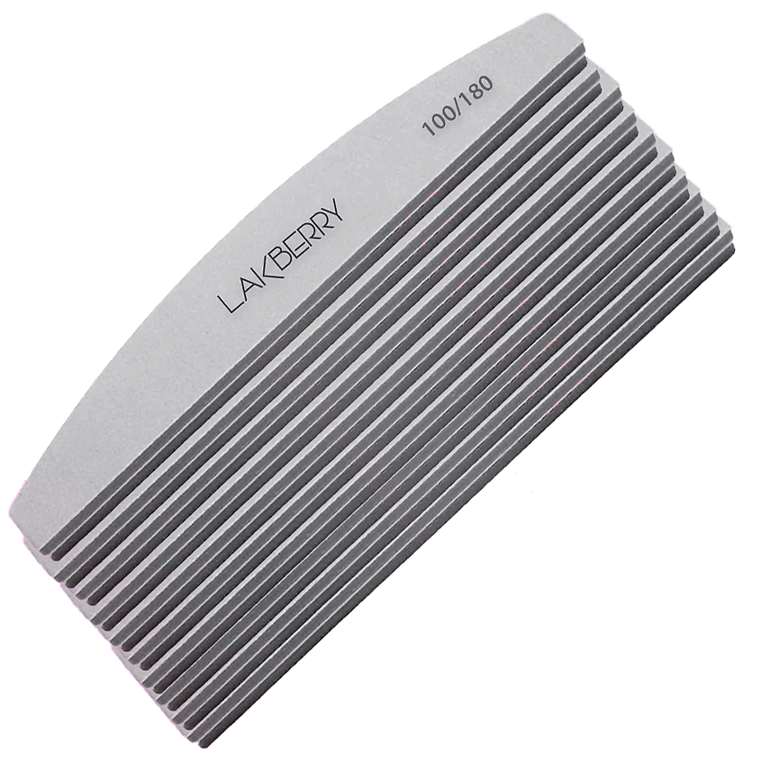 Изображение товара GET THE REASON LAKBERRY Пилка-баф для шлифовки ногтей лодка 100/180 , 10 шт, 10 шт.