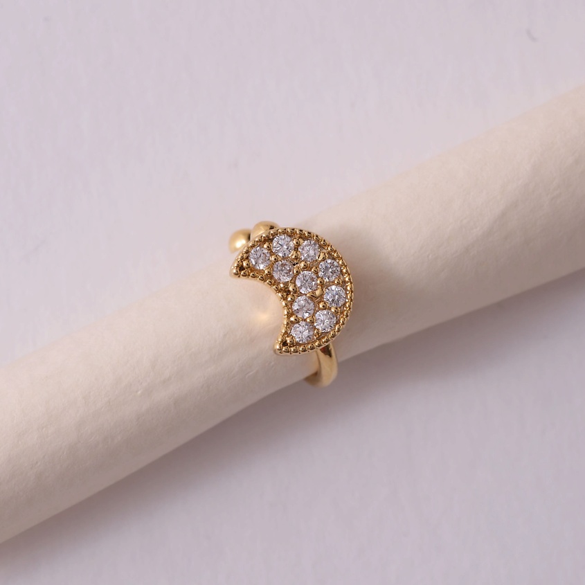 Изображение товара Великолепные женские серьги Кафф луна с цирконами ВELTOM