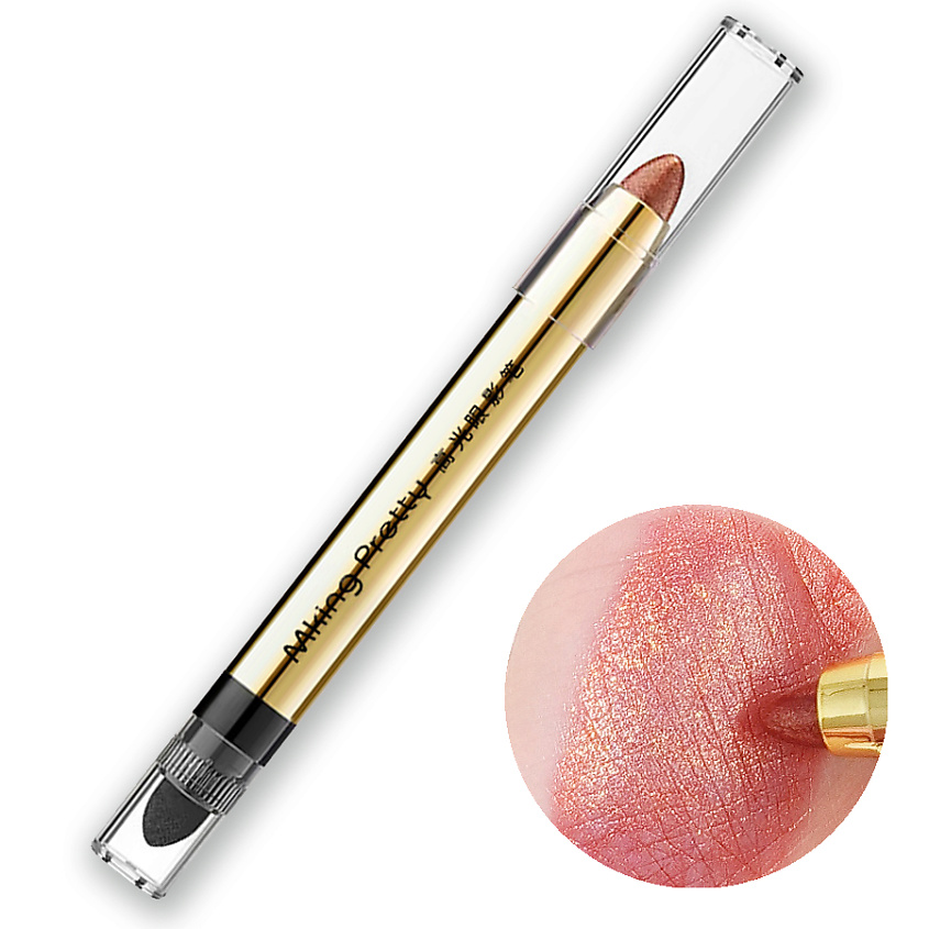 Изображение товара MKING PRETTY Тени карандаш для век, хайлайтер, Красно-коричневый перламутр