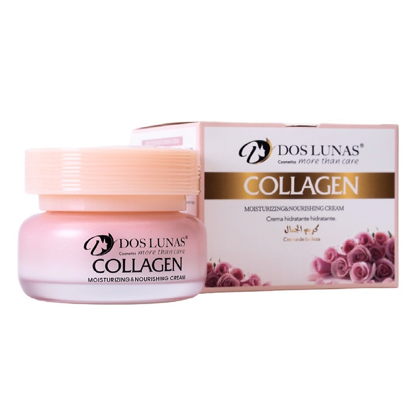 Изображение товара DOS LUNAS Крем для лица Роза, глубокое увлажнение кожи с соком алоэ, 50 мл