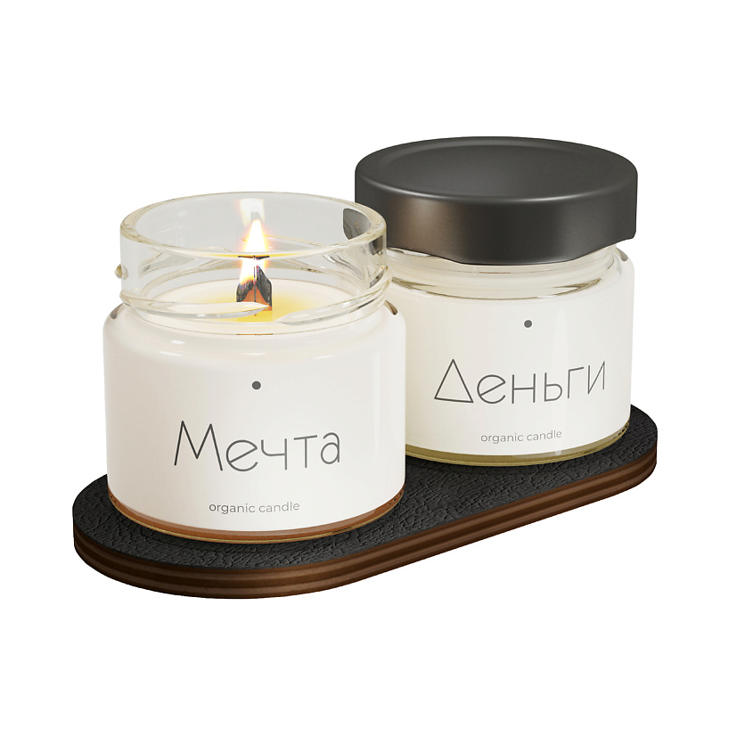 Изображение товара DECOREZ Подарочный набор свечей ароматических для дома "Мечта", 2 шт