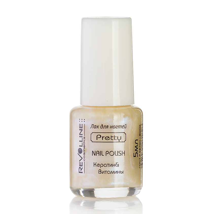Изображение товара REVOLLINE Лак для ногтей, бежево-персиковый перламутровый