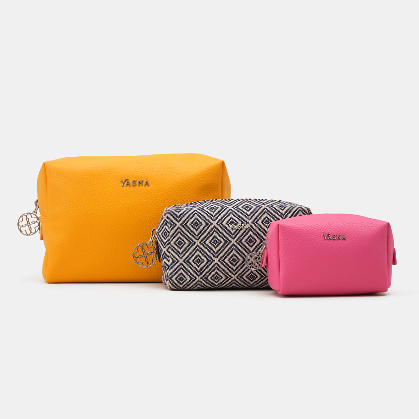Изображение товара YASNA Набор из трёх косметичек Glam, 3 шт