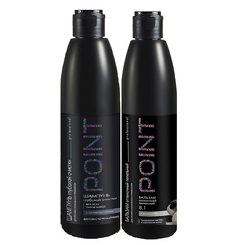Изображение товара POINT Набор Бальзам Оттеночный, Пепельный, тон №8.1 + Шампунь Глубокой Очистки, 1 шт.