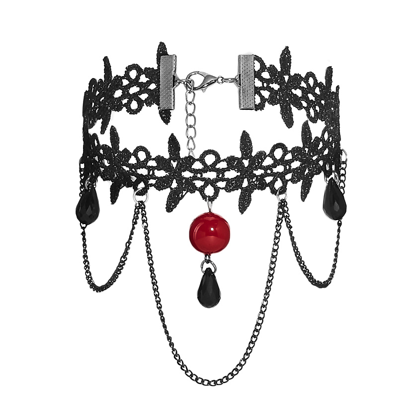 Изображение товара NOTHING BUT LOVE Чокер в готическом стиле "Полюс притяжения", Черный