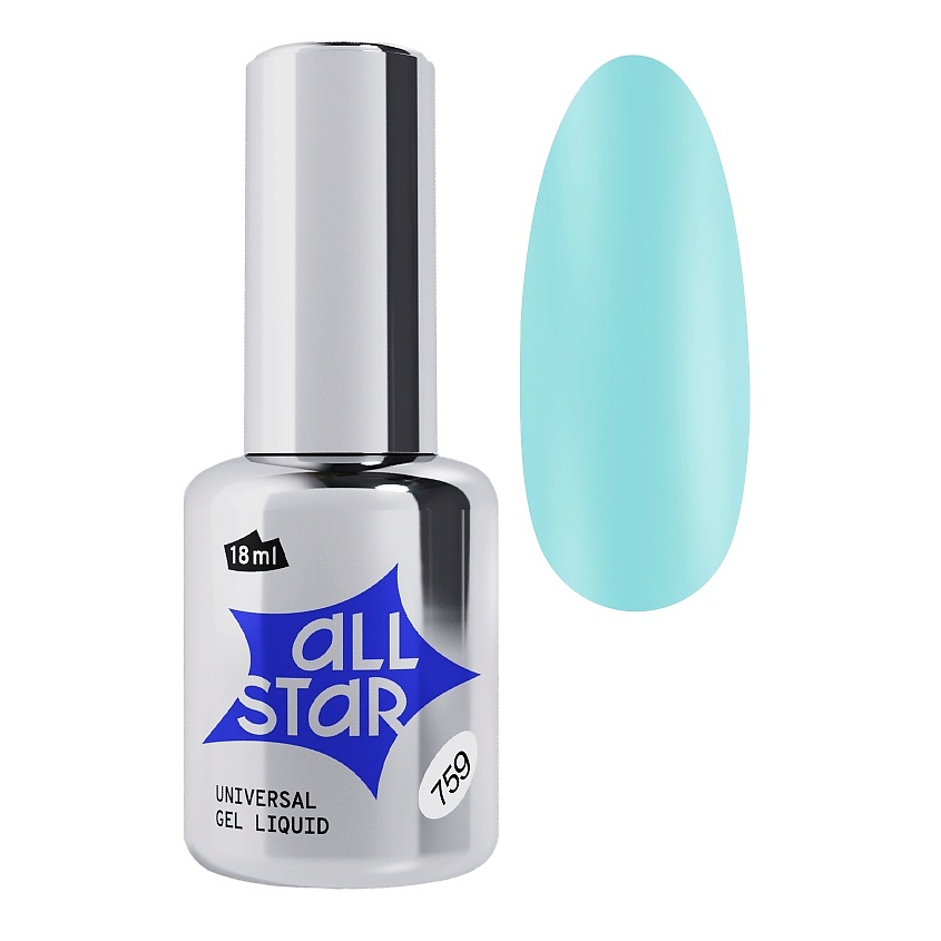 Изображение товара ALL STAR PROFESSIONAL Гель скульптурный низкой вязкости Tiffany 759 18 мл для моделирования ногтей